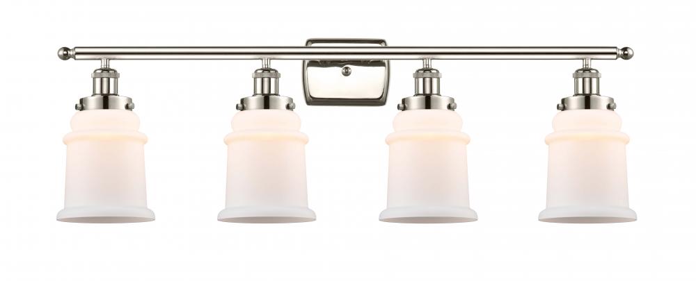 Canton - 4 Light - 36 inch - Polished Nickel - Bath Vanity Light