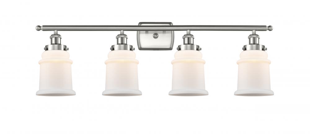 Canton - 4 Light - 36 inch - Brushed Satin Nickel - Bath Vanity Light