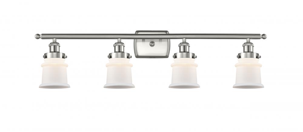 Canton - 4 Light - 36 inch - Brushed Satin Nickel - Bath Vanity Light