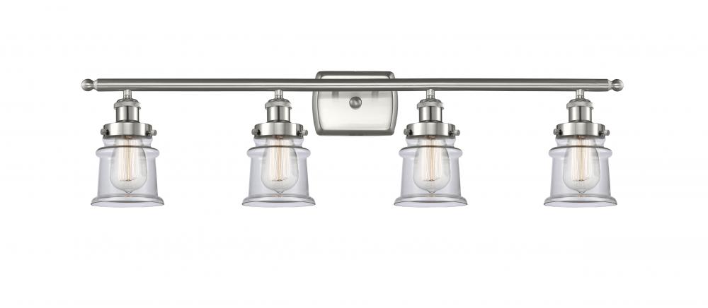 Canton - 4 Light - 36 inch - Brushed Satin Nickel - Bath Vanity Light