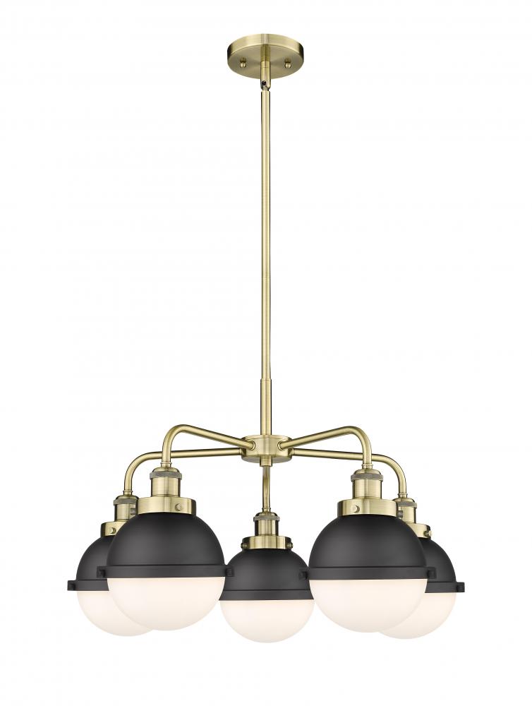 Ballston Urban - 5 Light - 26 inch - Antique Brass - Chandelier