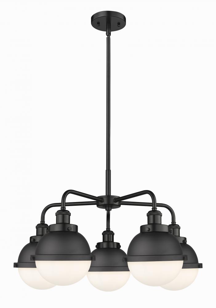 Ballston Urban - 5 Light - 26 inch - Matte Black - Chandelier