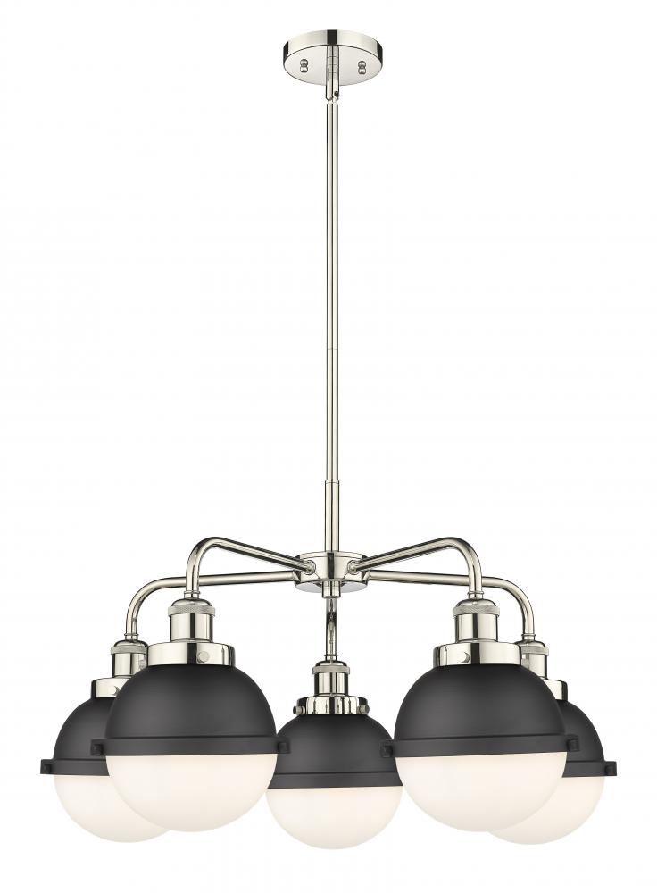 Ballston Urban - 5 Light - 26 inch - Polished Nickel - Chandelier