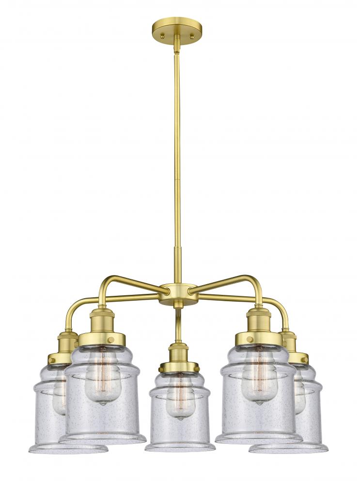 Whitney - 5 Light - 25 inch - Satin Gold - Chandelier