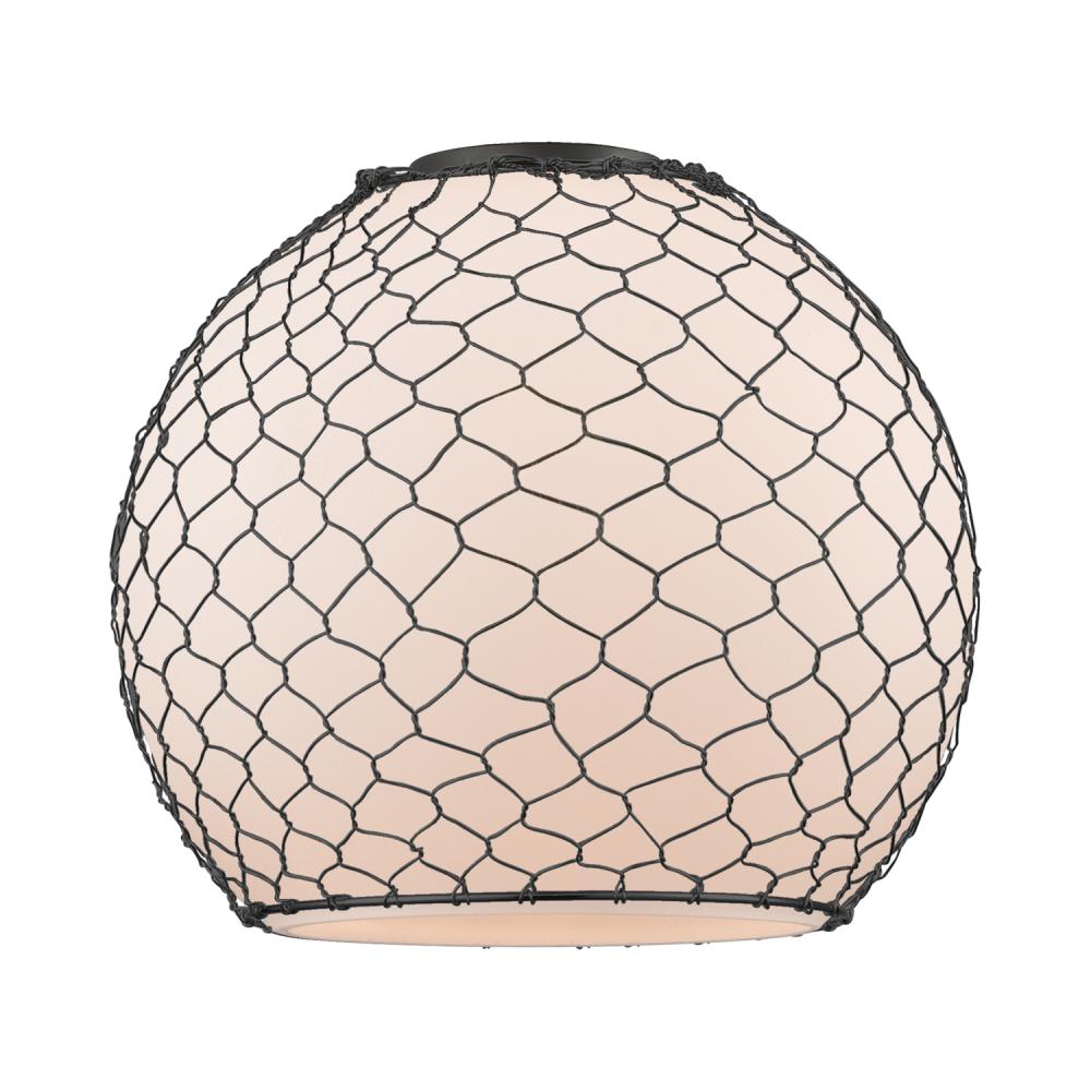 Farmhouse Chicken Wire Glass