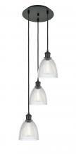 Innovations Lighting 113B-3P-BK-G382 - Castile - 3 Light - 13 inch - Matte Black - Cord Hung - Multi Pendant