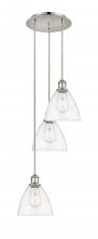 Innovations Lighting 113B-3P-PN-GBD-752 - Bristol - 3 Light - 14 inch - Polished Nickel - Cord Hung - Multi Pendant