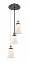 Innovations Lighting 113F-3P-BAB-G181 - Canton - 3 Light - 13 inch - Black Antique Brass - Cord hung - Multi Pendant