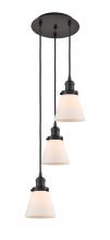 Innovations Lighting 113F-3P-OB-G61 - Cone - 3 Light - 13 inch - Oil Rubbed Bronze - Cord hung - Multi Pendant