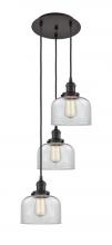 Innovations Lighting 113F-3P-OB-G72 - Cone - 3 Light - 14 inch - Oil Rubbed Bronze - Cord hung - Multi Pendant