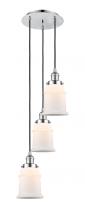  113F-3P-PC-G181 - Canton - 3 Light - 13 inch - Polished Chrome - Cord hung - Multi Pendant