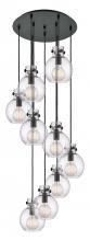 Innovations Lighting 119-410-1PS-BK-G410-8SDY - Newton Sphere - 9 Light - 22 inch - Matte Black - Cord hung - Multi Pendant