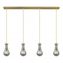 Innovations Lighting 124-451-1P-BB-G451-5SM - Owego - 4 Light - 49 inch - Brushed Brass - Linear Pendant