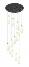 Innovations Lighting 132BK-B-13P-SN-G434-12WH - Crown Point - 13 Light - 32 inch - Brushed Satin Nickel - Multi Pendant