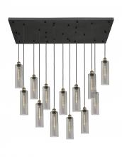 Innovations Lighting 154BK-B-13P-BB-G434-12SM - Crown Point - 13 Light - 54 inch - Brushed Brass - Multi Pendant