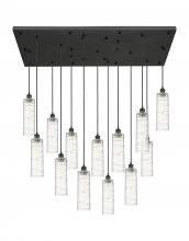 Innovations Lighting 154BK-B-13P-BK-G434-12DE - Crown Point - 13 Light - 54 inch - Matte Black - Multi Pendant