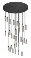 Innovations Lighting 160BK-B-31P-BB-G434-12SM - Crown Point - 31 Light - 60 inch - Brushed Brass - Multi Pendant