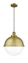 Innovations Lighting 201C-BB-HFS-122-BB - Hampden - 1 Light - 13 inch - Brushed Brass - Cord hung - Pendant