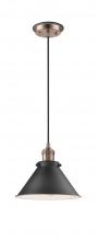 Innovations Lighting 201CBP-ACBK-M10-BK - Briarcliff 1 Light Mini Pendant