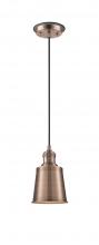 Innovations Lighting 201CBP-ACBK-M9-AC - Addison 1 Light Mini Pendant