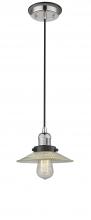 Innovations Lighting 201CBP-PNBK-G2 - Halophane 1 Light Mini Pendant