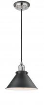 Innovations Lighting 201CBP-PNBK-M10-BK - Briarcliff 1 Light Mini Pendant