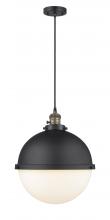 Innovations Lighting 201CSW-BAB-HFS-121-BK - Hampden Pendant With Switch