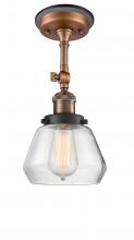 Innovations Lighting 201FBP-ACBK-G172 - Fulton 1 Light Semi-Flush Mount