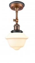 Innovations Lighting 201FBP-ACBK-G531 - Small Oxford 1 Light Semi-Flush Mount