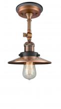 Innovations Lighting 201FBP-ACBK-M3-AC - Railroad 1 Light Semi-Flush Mount