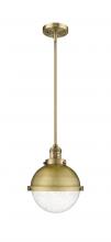 Innovations Lighting 201S-BB-HFS-84-BB - Hampden - 1 Light - 9 inch - Brushed Brass - Stem Hung - Mini Pendant