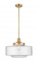 Innovations Lighting 201S-SG-G694-16 - Bridgeton - 1 Light - 12 inch - Satin Gold - Stem Hung - Mini Pendant