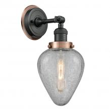 Innovations Lighting 203BK-BPAC-HRAC-G165 - Geneseo 1 Light Mixed Metals Sconce