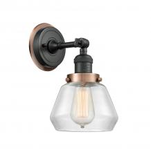 Innovations Lighting 203BK-BPAC-HRAC-G172 - Fulton 1 Light Mixed Metals Sconce