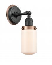 Innovations Lighting 203BK-BPAC-HRAC-G311 - Dover 1 Light Mixed Metals Sconce