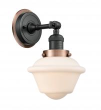 Innovations Lighting 203BK-BPAC-HRAC-G531 - Small Oxford 1 Light Mixed Metals Sconce