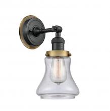 Innovations Lighting 203BK-BPBB-HRBB-G194 - Bellmont 1 Light Mixed Metals Sconce