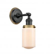 Innovations Lighting 203BK-BPBB-HRBB-G311 - Dover 1 Light Mixed Metals Sconce