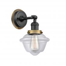 Innovations Lighting 203BK-BPBB-HRBB-G532 - Small Oxford 1 Light Mixed Metals Sconce