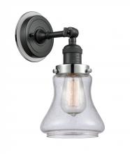 Innovations Lighting 203BK-BPPC-HRPC-G194 - Bellmont 1 Light Mixed Metals Sconce