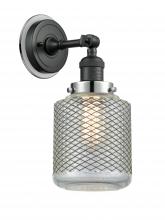 Innovations Lighting 203BK-BPPC-HRPC-G262 - Stanton 1 Light Mixed Metals Sconce