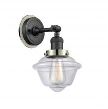 Innovations Lighting 203BK-BPPN-HRPN-G532 - Small Oxford 1 Light Mixed Metals Sconce