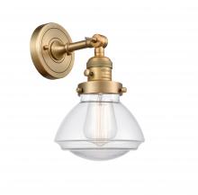 Innovations Lighting 203SW-BB-G322 - Olean - 1 Light - 7 inch - Brushed Brass - Sconce