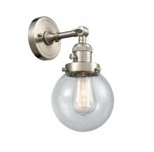 Innovations Lighting 203SW-SN-G204-6-LED - Beacon - 1 Light - 6 inch - Brushed Satin Nickel - Sconce