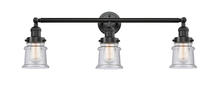 Innovations Lighting 205-OB-G184S - Canton - 3 Light - 30 inch - Oil Rubbed Bronze - Bath Vanity Light