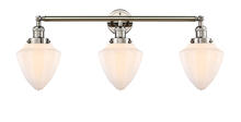 Innovations Lighting 205-PN-G661-7 - Bullet - 3 Light - 34 inch - Polished Nickel - Bath Vanity Light