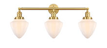 Innovations Lighting 205-SG-G661-7 - Bullet - 3 Light - 34 inch - Satin Gold - Bath Vanity Light