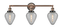 Innovations Lighting 205AC-BPBK-HRBK-G165 - Geneseo 3 Light Mixed Metals Bath Vanity Light Mixed Metals