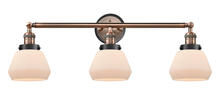 Innovations Lighting 205AC-BPBK-HRBK-G171 - Fulton 3 Light Mixed Metals Bath Vanity Light Mixed Metals