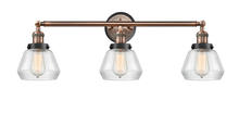 Innovations Lighting 205AC-BPBK-HRBK-G172 - Fulton 3 Light Mixed Metals Bath Vanity Light Mixed Metals